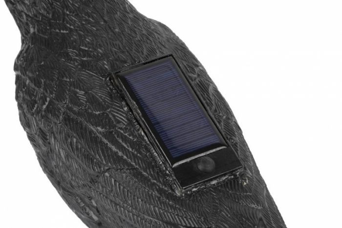 Plašič vtákov Havran čierny solárny so zvukom