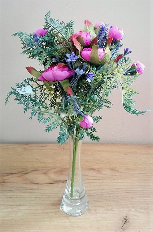 Umelé kvety kytica ranunculus x6 32cm