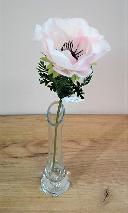 Umelé kvety Anemonka ružová 31cm