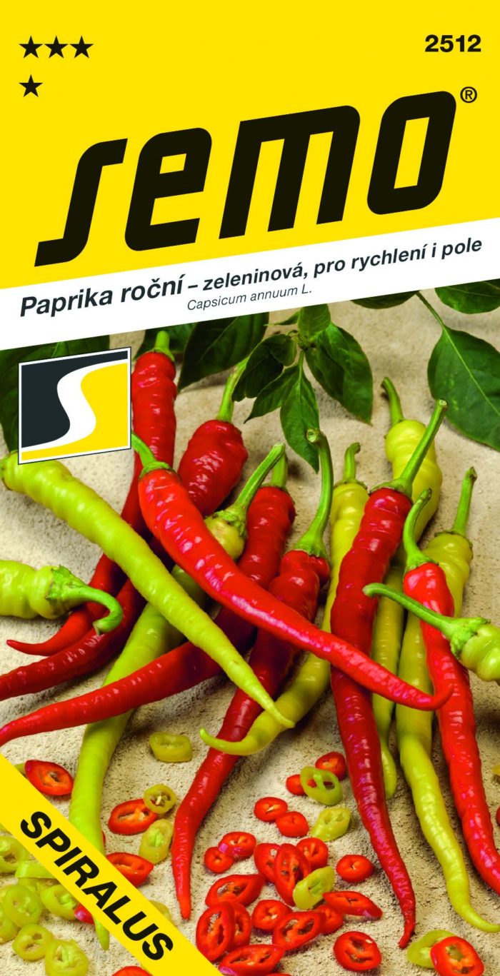 Paprika ročná zeleninová SPIRALUS 0.5g SEMO