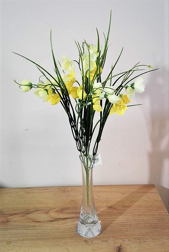 Umelé kvety kytica mininarcis x6 40cm