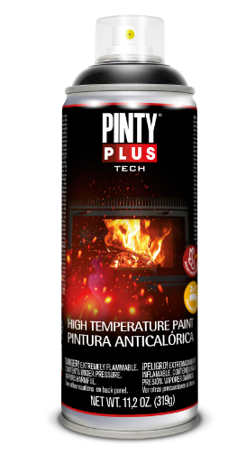 Pinty Plus Tech vysokoteplotný čierny email 319g
