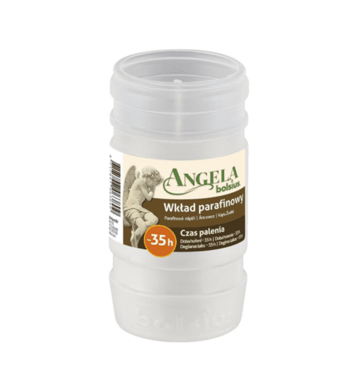Náplň bolsius Angela Light biela 35h 57x110mm parafín