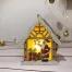 Santa v domčeku LED závesná 9x3x10.4cm