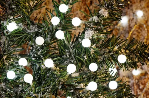 Reťaz Vianoce Cherry Balls 100xLED studená biela IP44 8 funkcií osvetlenie L-9.90m